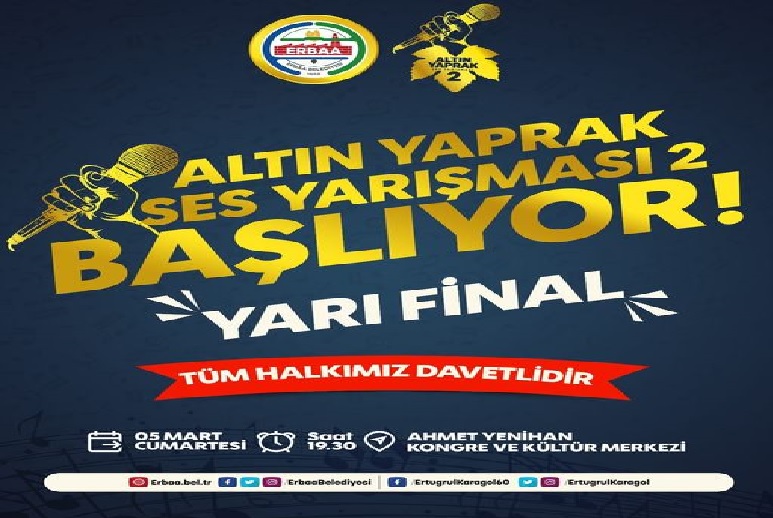 Altın Yaprak Ses Yarışmamızda Yarı Final Başlıyor.