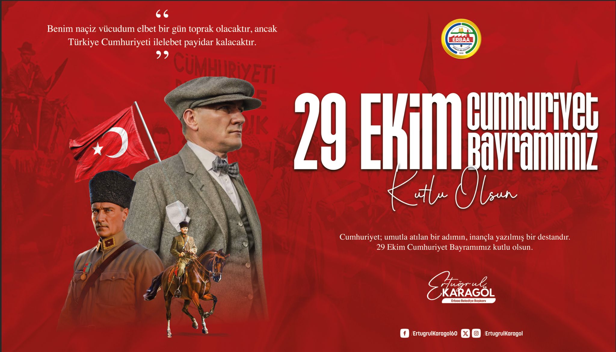 29 Ekim Cumhuriyet Bayramı Mesajı