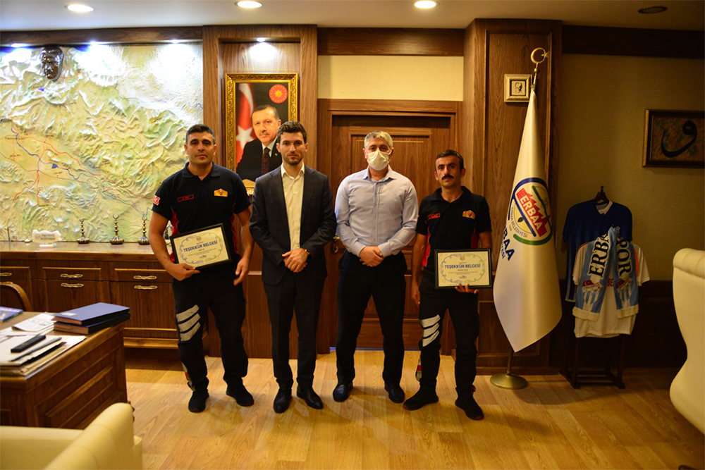 Başkanımızdan Manavgat’a Giden İtfaiye Ekibine Teşekkür