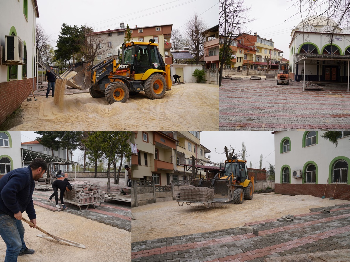 Kırımcalar Cami'nde Ekiplerimiz Çevre Düzenleme Çalışmalarını Sürdürüyor.