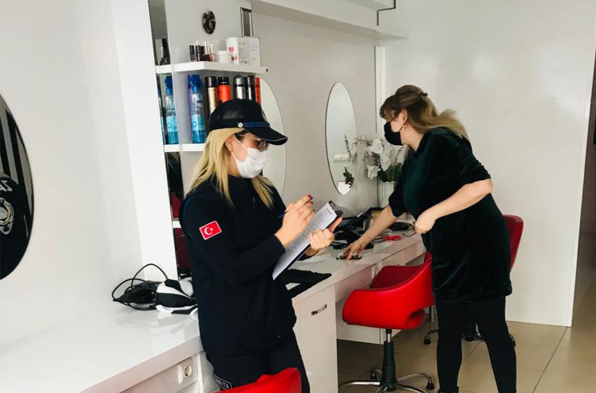 Zabıta Ekiplerimiz, Kuaför ve Güzellik Merkezlerini Denetledi